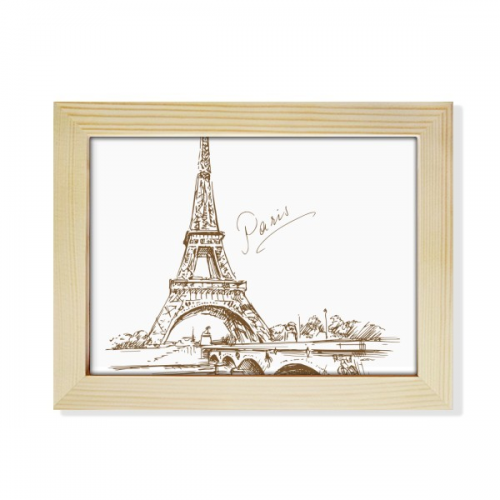 The Eiffel Tower Paris France Desktop Photo Frame Picture Art Decoration Painting 6x8 inch