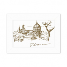 Florence Cathedral Italy Pattern Photo Mount Frame Picture Art Painting Desktop 5x7 inch