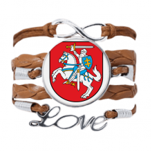 lithuania eu national emblem bracelet love chain  ornament wristband 