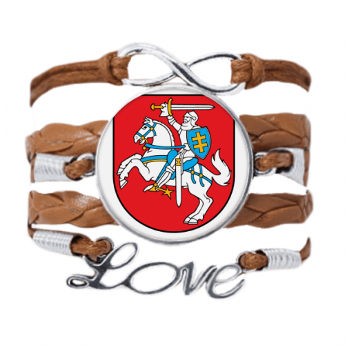 lithuania eu national emblem bracelet love chain  ornament wristband 