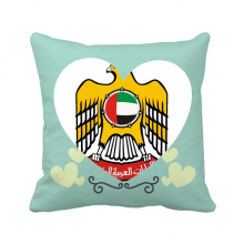 United Arab Erates  National Emblem Love Heart Cushion Nap Sleeper Pillow