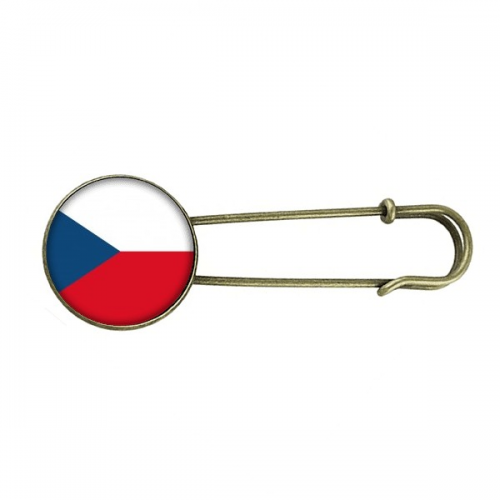 czech republic national flag eu country retro metal brooch pin clip jewelry