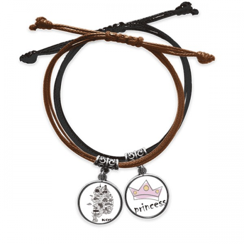 korean map seoul and busan bracelet hand chain leather princess wristband korean map seoul and busan bracelet hand chain leather princess wristband