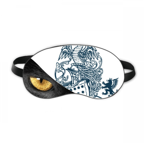 medieval knights of eu destroy eagle emblem eye head rest dark cosmetology shade cover