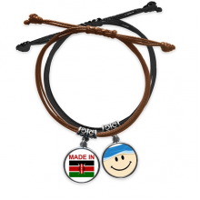 kenya country love bracelet hand chain leather sling fwristband kenya country love bracelet hand chain leather sling fwristband