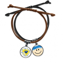 shaped orderm brazil maps bracelet  hand chain leather sling fwristband