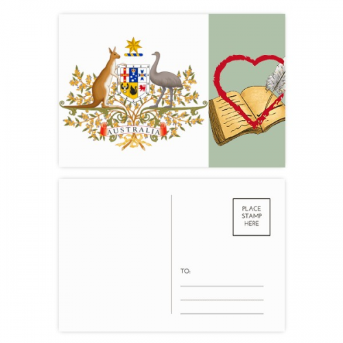 Canberra Australia National Emblem Diary Day Postcard Set Thanks Card Mailing Side 20pcs