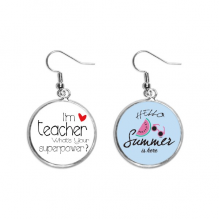 i'm a teacher what's your superpower ear drop summer watermelon ear wear