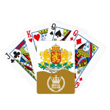  Bulgaria National Emblem Royal Flush Poker Playing Card  Game