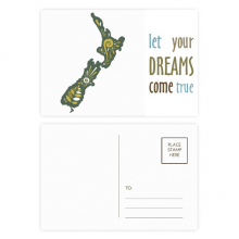 新西兰绿色植被阳光岛屿 明信片卡片祝福实现梦想卡20张