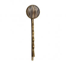 Brown Curly Dyed Long Beautiful Hair Retro Metal Hair Bobby Pin Headwear Brown Curly Dyed Long Beautiful Hair Retro Metal Hair Bobby Pin Headwear
