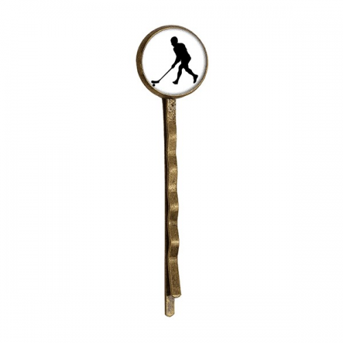 Sports Hockey Running Physical Education Retro Metal Hair Bobby Pin Headwear