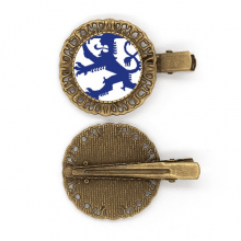 芬兰国徽标志符号图案 发夹头饰胸针毛衣针夹子