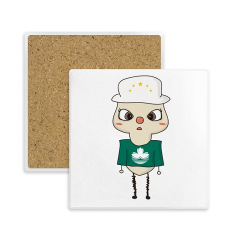 macau china cantse flag pluu coaster cup mat mug subplate holder insulation st