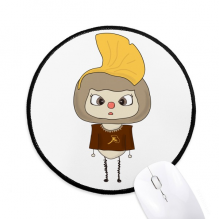 植物银杏金色黄色叶子悠悠 圆形游戏办公橡胶黑边电脑鼠标垫