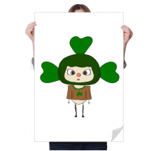  luck green leave grass uu sticker decoration poster playbill wallpaper window decal
