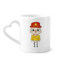 China Country Asia Mandarin Flag UU Mug Coffee Cerac Drinkware Glass Heart Cup China Country Asia Mandarin Flag UU Mug Coffee Cerac Drinkware Glass Heart Cup