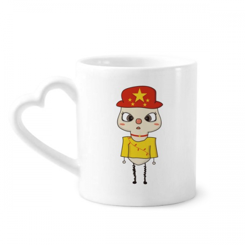 China Country Asia Mandarin Flag UU Mug Coffee Cerac Drinkware Glass Heart Cup