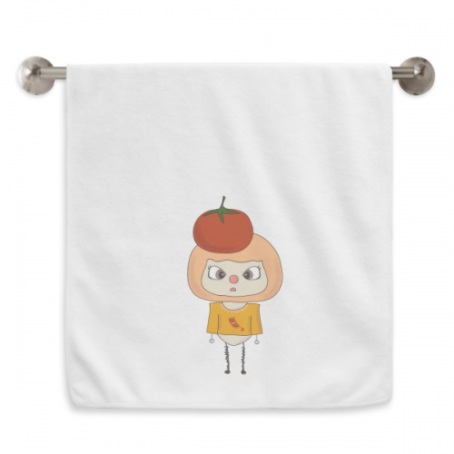  Vegetable Tomato Red Sweet Sour UU Hand Towel Bath Facecloth Soft Cotton Washcloth