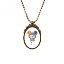 animal mouse nature gray cheese uu antique necklvintage bead pendant keychain animal mouse nature gray cheese uu antique necklvintage bead pendant keychain