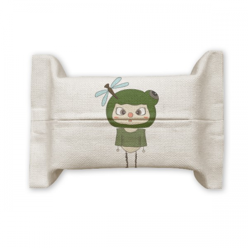 Animal Croak Nature Green Fly UU Tissue Paper Cover Holder Cotton Linen Bag Animal Croak Nature Green Fly UU Tissue Paper Cover Holder Cotton Linen Bag