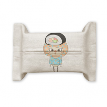 Food Sushi Rice Vegetable Mustard UU  Tissue Paper Cover Holder Cotton Linen Bag