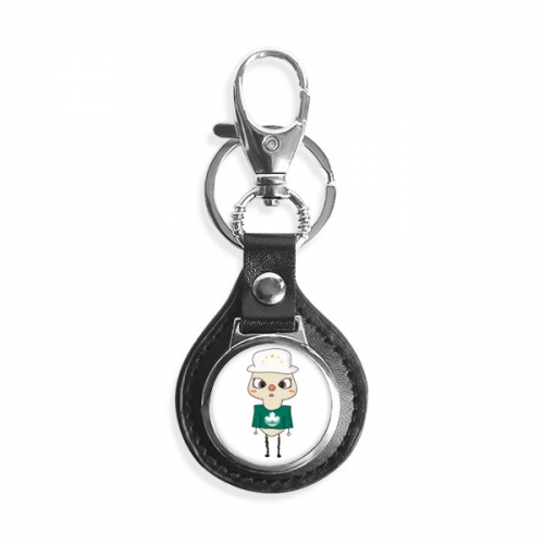 macau china cantse flag pluu key link chain  keyholder finder hook metal