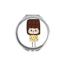 food chote sweet fat delicious uu hand compact mirror round portable pocket glass