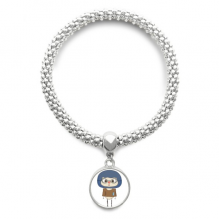 Career Teacher Student Book School UU Sliver Bracelet Pendant Jewelry Chain Adjustable Bangle