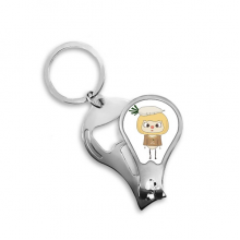  Vegatable Radish White Healthy UU Fingernail Clipper Cutter Opener Key Chain Scissor