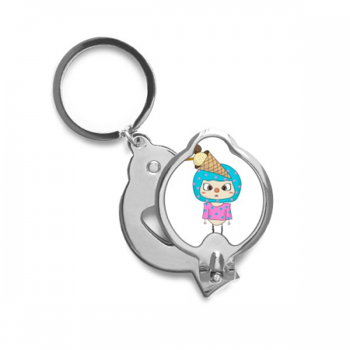 食物冰淇淋冰甜的夏天悠悠 大圆指甲刀指甲剪钥匙链开瓶器