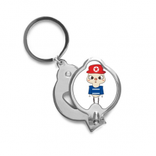 North Korean Asia Flag Culture UU Finger Nail Clippers Scissor Stainless Steel Cutter