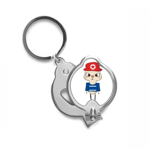 North Korean Asia Flag Culture UU Finger Nail Clippers Scissor Stainless Steel Cutter