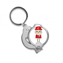 土耳其国家热气球国旗悠悠 大圆指甲刀指甲剪钥匙链开瓶器