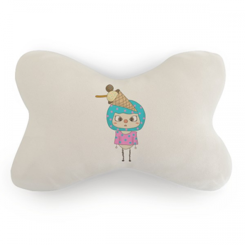 Food Icecream Ice Sweet Summer Cool UU Car Trim Neck Decoration Pillow Headrest Cushion Pad