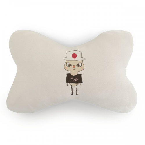 Japan Country Asia Cherry Blossom Flag UU Car Trim Neck Decoration Pillow Headrest Cushion Pad