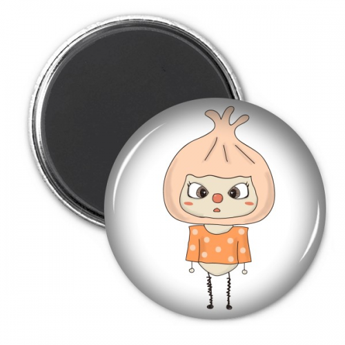 Food Baozi China Flour White Delicious UU Refrigerator Magnet Sticker Decoration Badge 