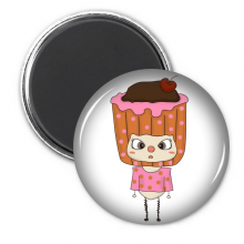 Food Cupcake Sweet Fruit  Fat UU Refrigerator Magnet Sticker Decoration Badge 