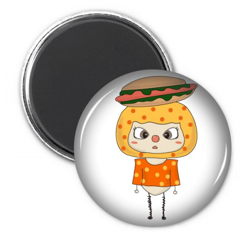 Food Hotdog Bread Vegetable Delicious UU Refrigerator Magnet Sticker Decoration Badge 