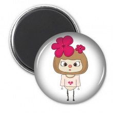  Blossom Pink Winter Snow Beauty UU Refrigerator Magnet Sticker Decoration Badge 