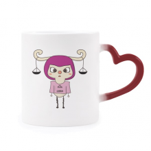 constellation luck tendency  balance uu heat sensitive mug red color changing stware cup