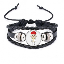 egypt country republic culture flag uu bracelet braided leather woven  wristband