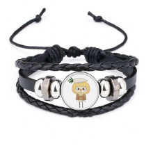  vegatable radish white healthy uu bracelet braided leather woven  wristband