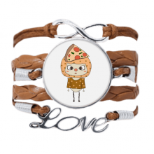 food pizza vegetable sausage delicious uu bracelet love chain  ornament wristband