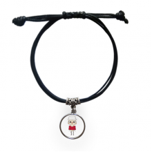 poland country eu flag culture uu bracelet leather  wristband black jewelry