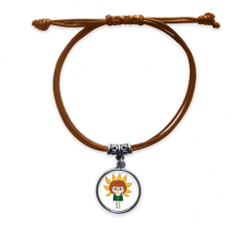 植物向日葵太阳瓜子叶子悠悠 棕手链饰品情侣礼物礼品