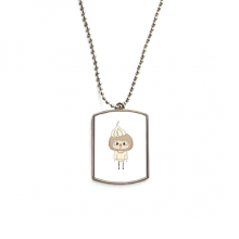 植物蔬菜大蒜白色调味辣悠悠 不锈钢狗牌身份牌项链