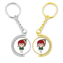 constellation luck tendency sagittarius zeuss uu rotating key chain  accessory couple keyholder