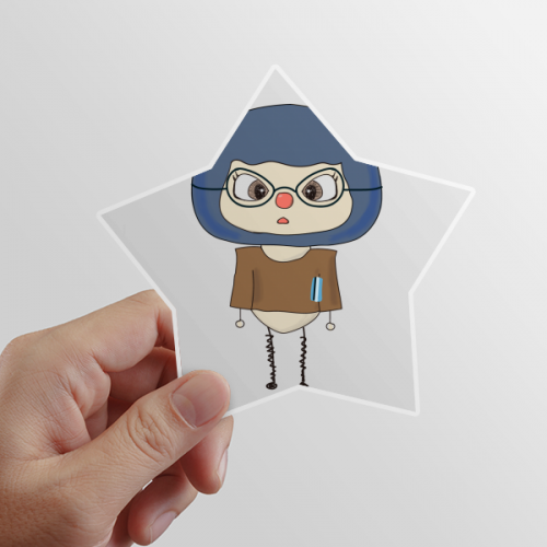 Career Teacher Student Book School UU Star Sticker Paster Vinyl Car Tags Decoration Decal