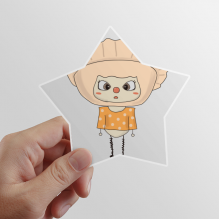 Food Dumpling China Flour Delicious UU Star Sticker Paster Vinyl Car Tags Decoration Decal